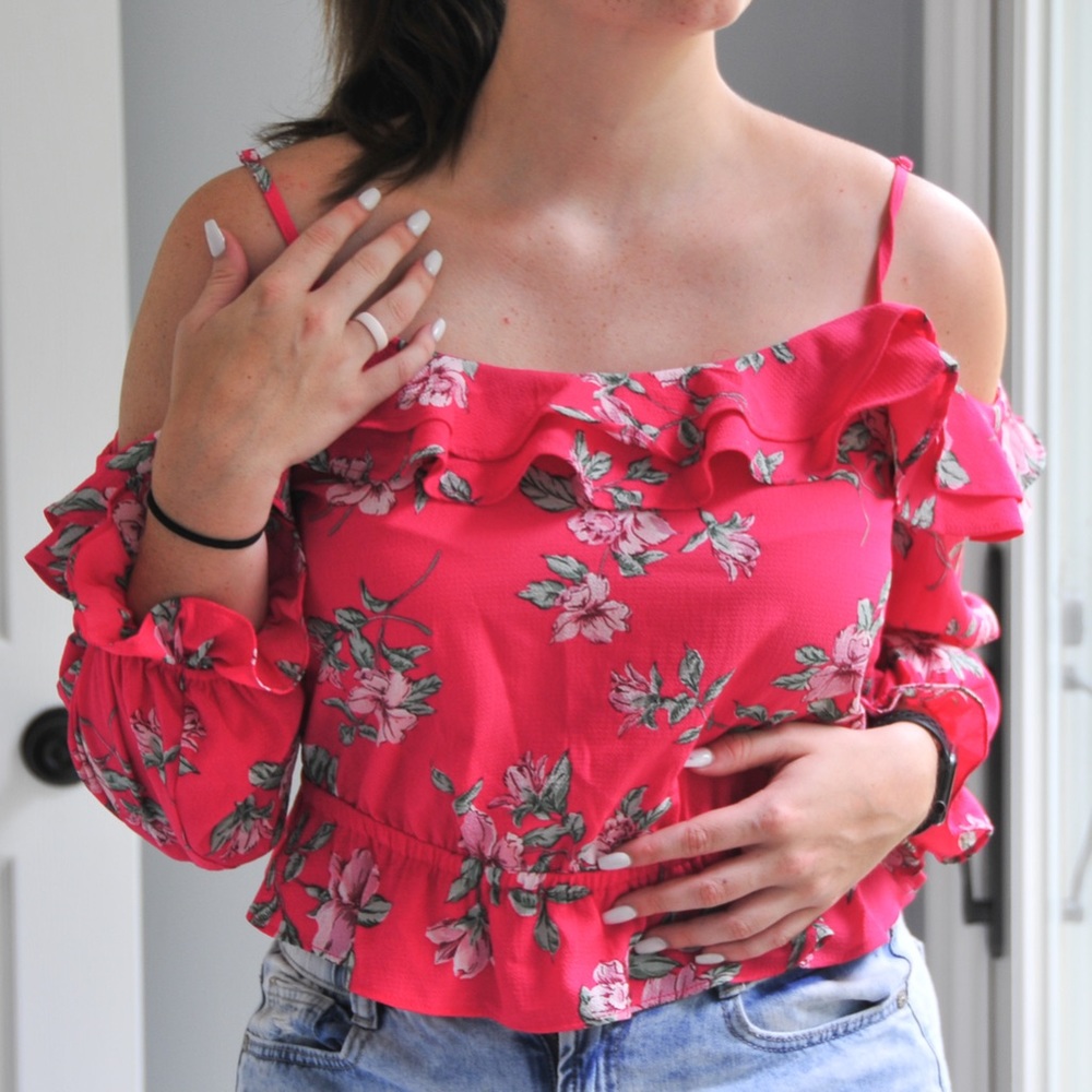 Pink Floral Top